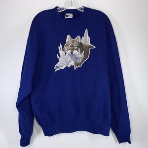 Pro Spirit Select Sweats Wolf Blue Sweatshirt Size XL
